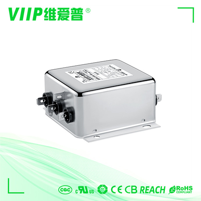 معدات المنسوجات 440VAC 10A مرشح RFI ثلاثي الأطوار CE ROHS UL 94V-0