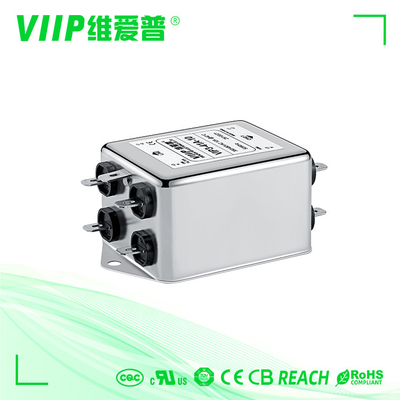 الصندوق المعدني فلترات EMI العسكرية مع تصنيف الجهد ما يصل إلى 1000 VDC ونوع الدرع المعدني أو البلاستيكي الموصل