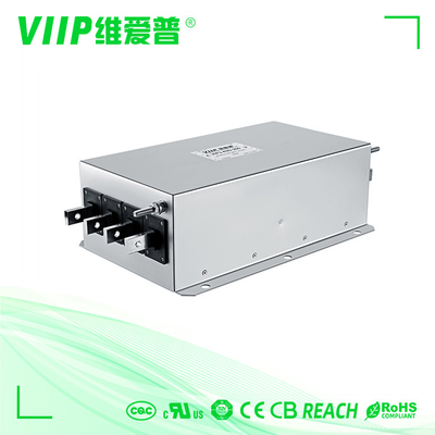 مرشحات EMI العسكرية ذات المراحل الواحدة أو المتعددة تصل إلى 1000 VDC تعديل الجهد وخسارة إدخال 100 ديسيبل للبيئات القاسية