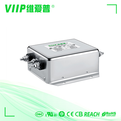 مرشحات EMI أحادية الطور 250VAC ، فلاتر اختبار السلامة 10A EMI EMC
