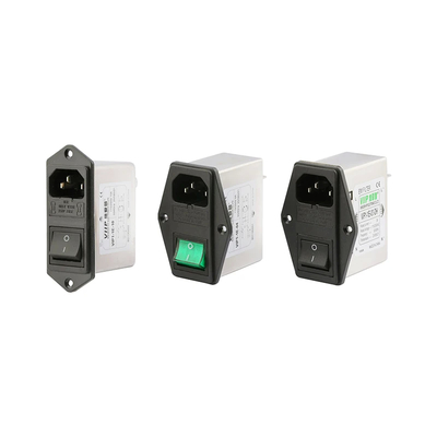 مقاومة العزل ≥ 100MΩ مرشح EMI أحادي المرحلة للتصفية الفعالة ومدى تردد 50/60Hz