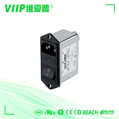 فلتر IEC Socket فلتر EMC EMI مع خسارة إدخال ≤ 0.5dB ومدى درجة الحرارة -25C- 85C